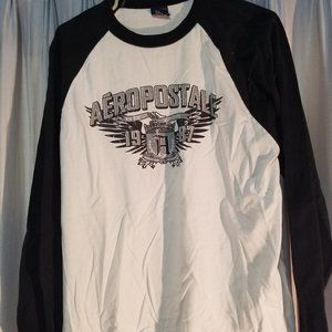 Aeropostale Long Sleeve Baseball Tee